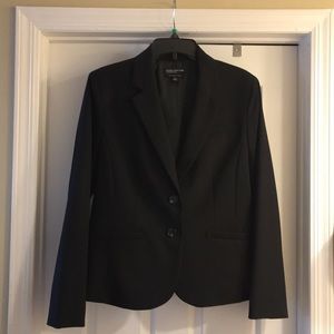 Jones NY black 2 button jacket. Sz 12  Exc